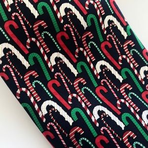 Mens Christmas NeckTie Tie Candy Cane Hallmark